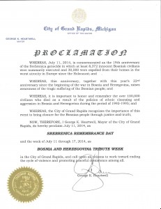 City of Grand Rapids Proclamation 2014