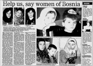 Rape of Bosnia, A Report From a Concentration Camp