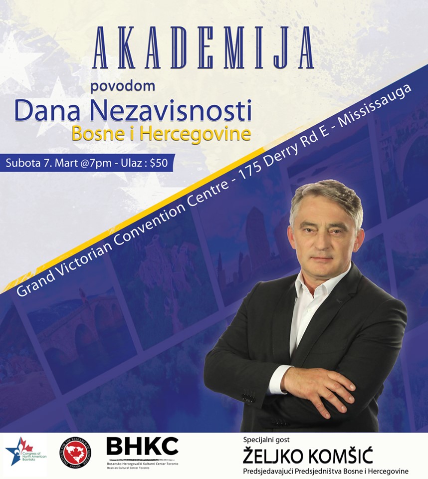 Svečana Akademija povodom Dana nezavisnosti Bosne i Hercegovine