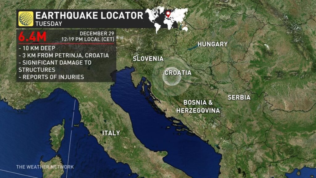 6.4 Magnitude Earthquake Hits Croatia and Surrounding Countries