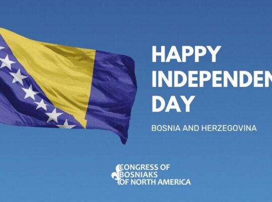 Marking the Independence Day of Bosnia and Herzegovina